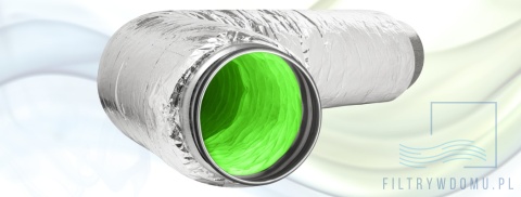 Tłumik elastyczny Greendec Sanitized izolowany fi 200 (50mm) 1mb Tłumik elastyczny Greendec Sanitized izolowany fi 200 (50mm) 1mb