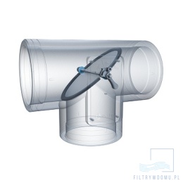 PEFLEX EPS 2.0 – trójnik z przepustnicą regulacyjną Ø160/Ø200 mm – przyłącza"