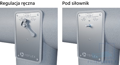 PEFLEX EPS 2.0 – trójnik z przepustnicą regulacyjną Ø160/Ø200 mm