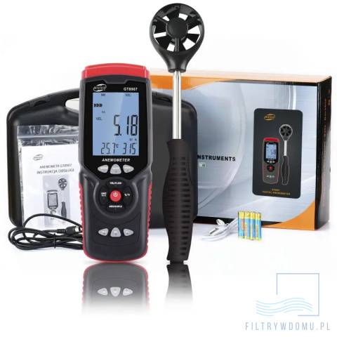 Anemometr (wiatromierz i przepływomierz) Benetech GM8907 Anemometr (wiatromierz i przepływomierz) Benetech GM8907