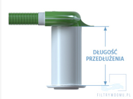 Przedłużenie do skrzynek rozprężnych Pe-Flex -10 cm