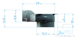 Skrzynka rozprężna Pe-Flex 2x75mm nyplowa(montaż podłoga)