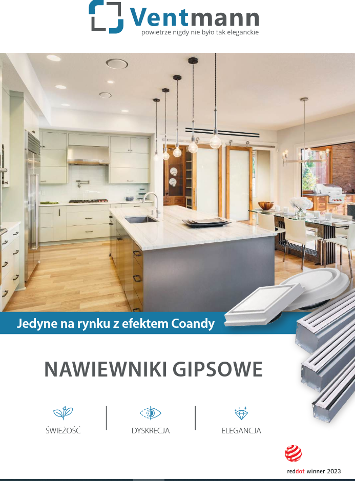 nawiewnik gipsowy do nowoczesnych wnętrz